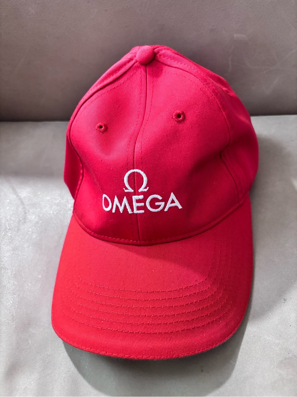 Omega Hat - Red Adjustable baseball cap OS